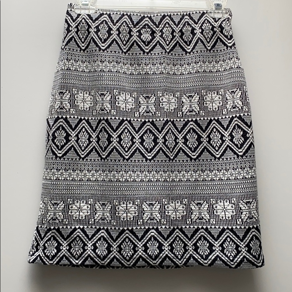 Black & White Pencil Skirt